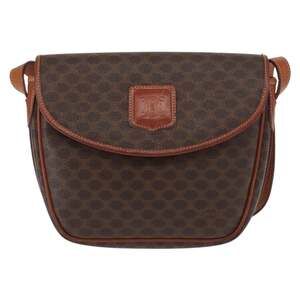 Celine Macadam Shoulder Bag Brown